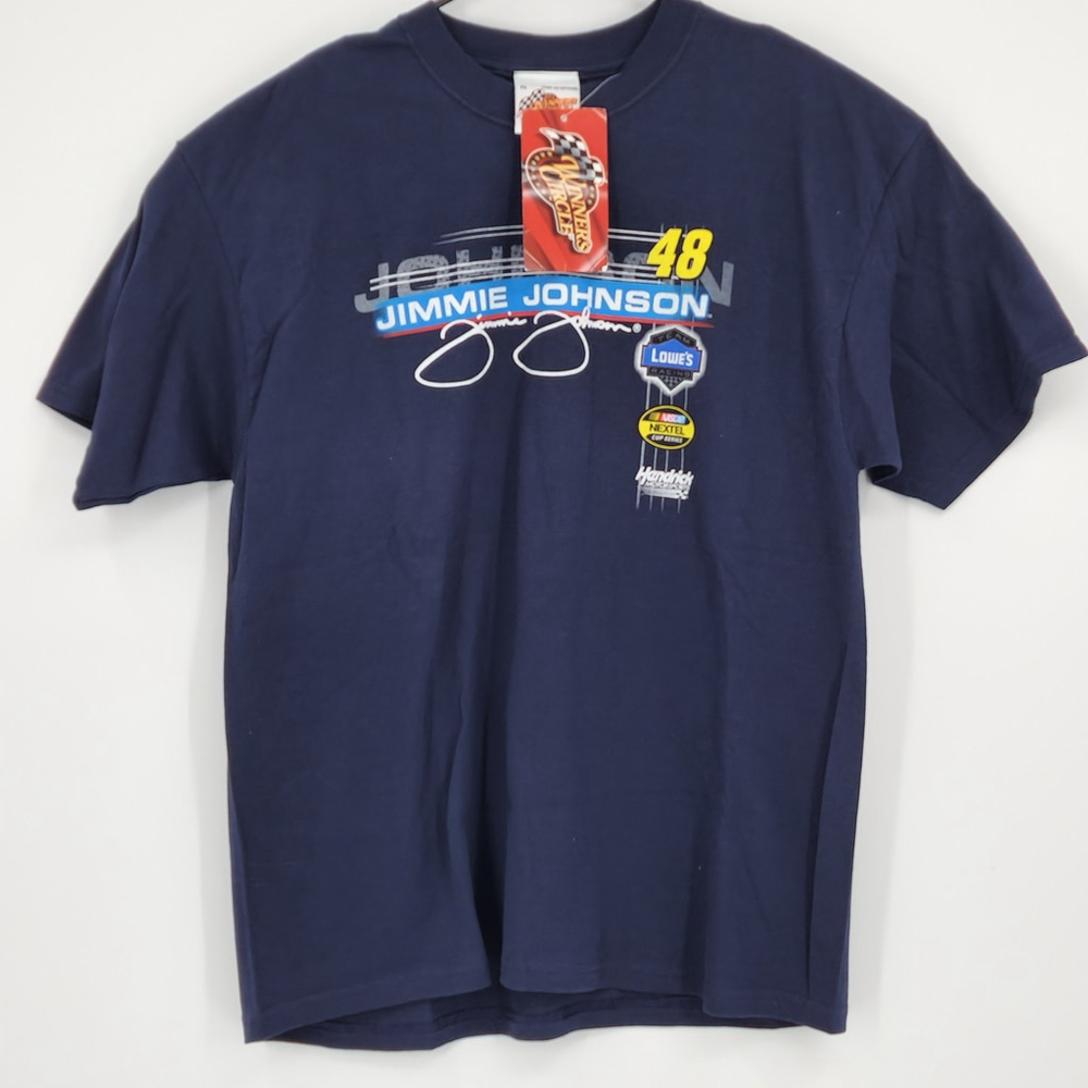 NWT Vtg 2006 Nascar Nextel Cup Jimmie Johnson 48 XL Winners Circle Lowe's Racing